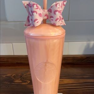 Starbucks dome tumbler with bow